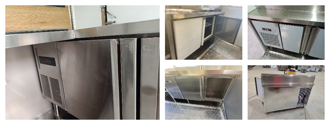 freezer and fridge for mobile food trailers